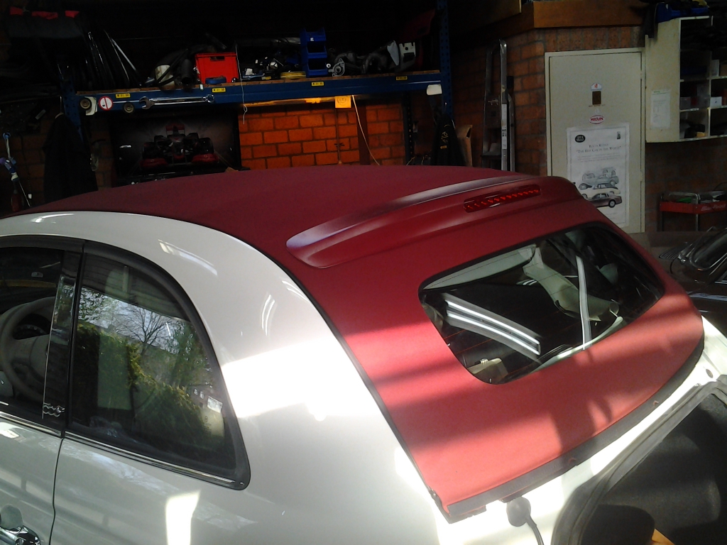 New Fiat 500 Bordeux Cabriokap Cabrio Specialist - Cabriodak