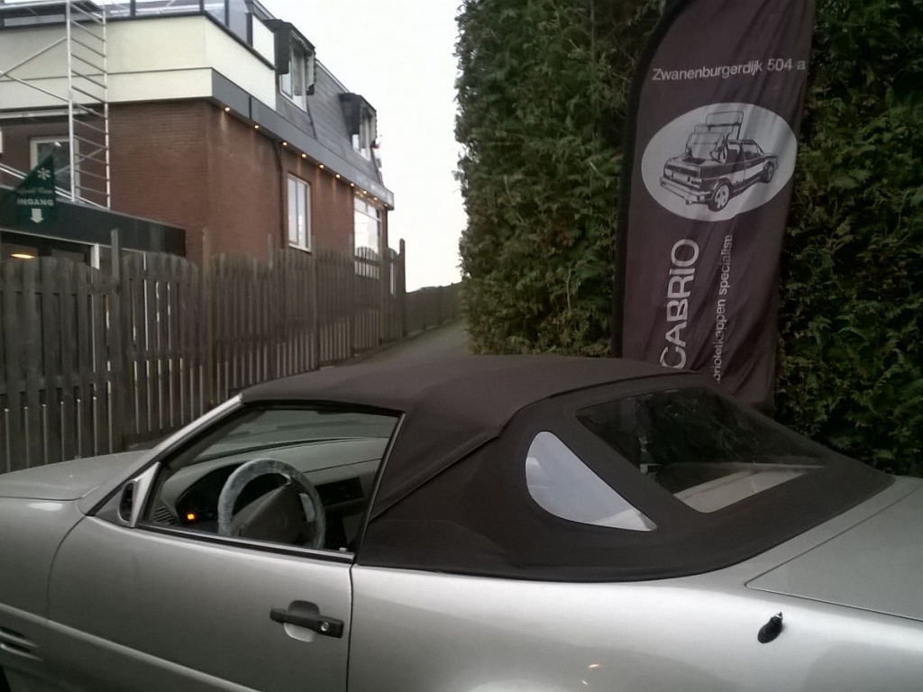 R 129 500SL bruin Cabrio Specialist - Cabriodak